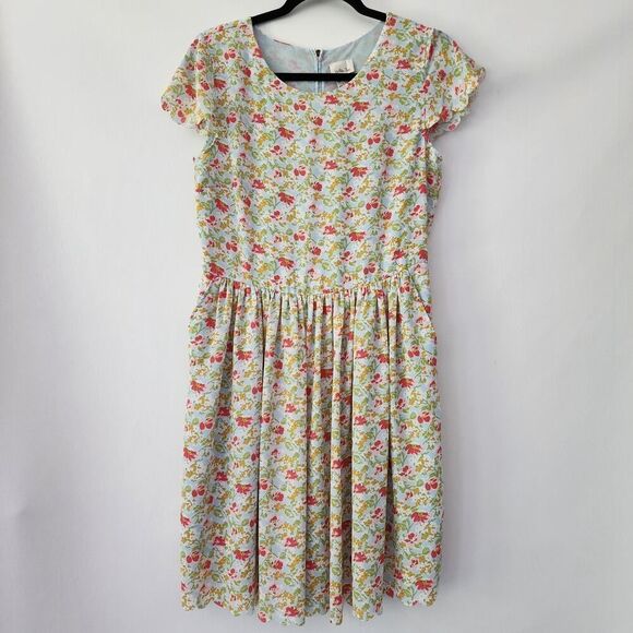 Matilda Jane Hello Lovely Poppy Field Scalloped Hem Dress womens size‎ 8 - Picture 1 of 8